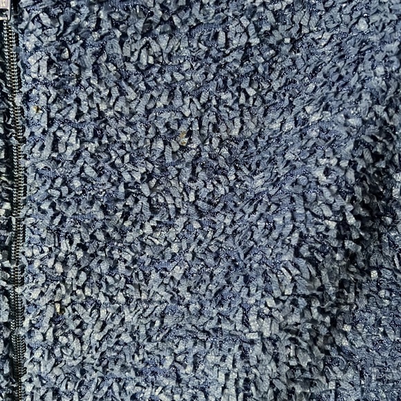 Emil Rutenberg Vintage Blue Blazer Textured Large - Picture 2 of 5